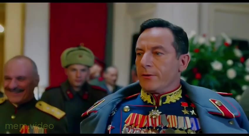 Кадр: «Почему маршалу победы еще не налито» — Смерть Сталина