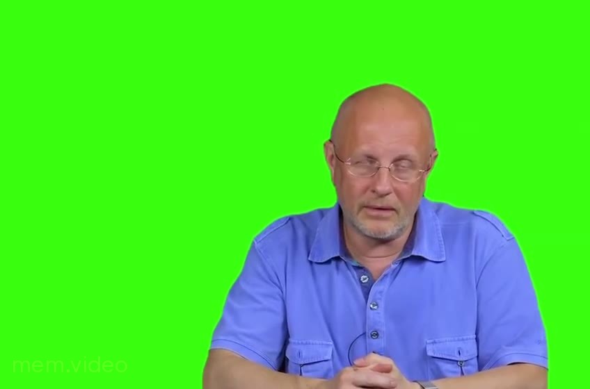 Кадр: «Тебе прямая дорога в дурдом» — Дмитрий Пучков на хромакее
