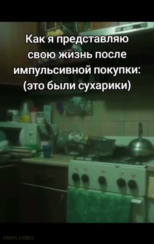 Кадр: Как я представляю свою жизнь после импульсивной покупки