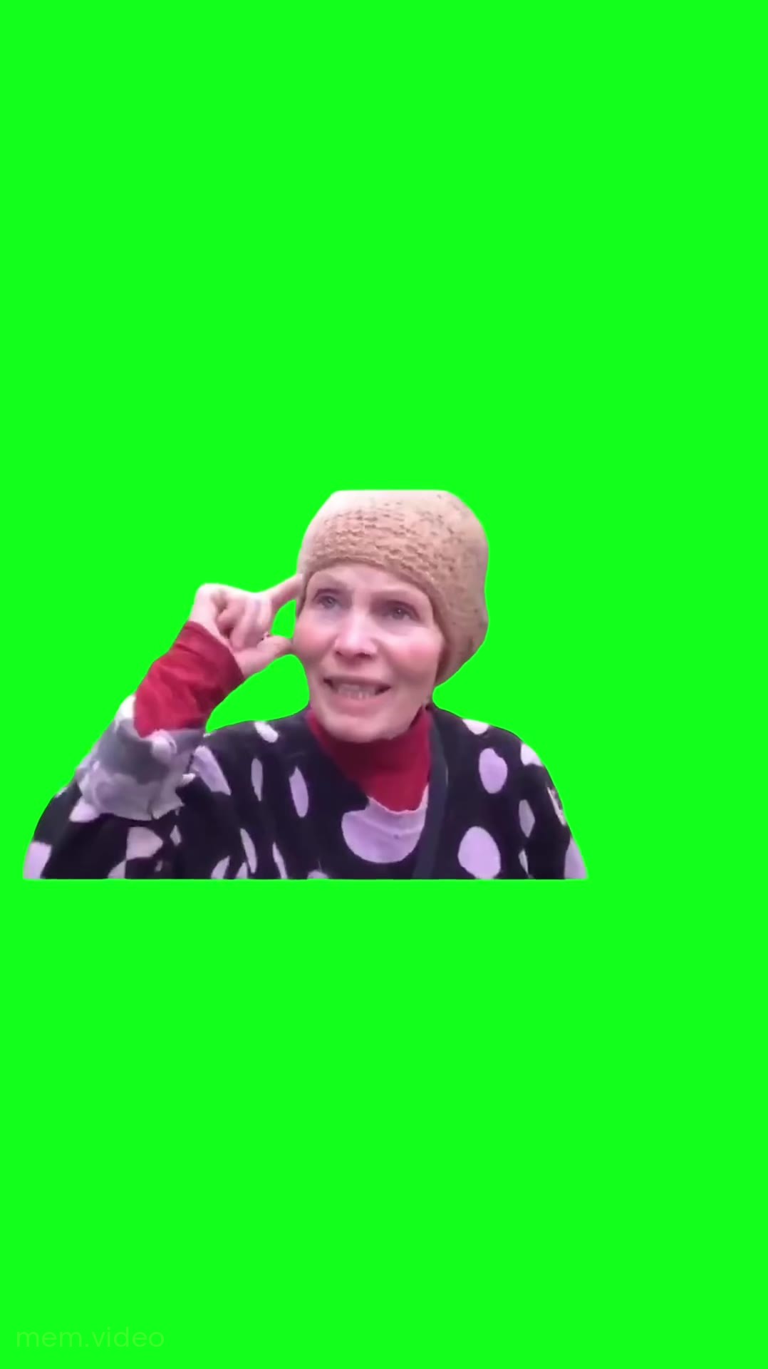 Кадр: «Я не такая, я вот такая» — женщина крутит у виска
